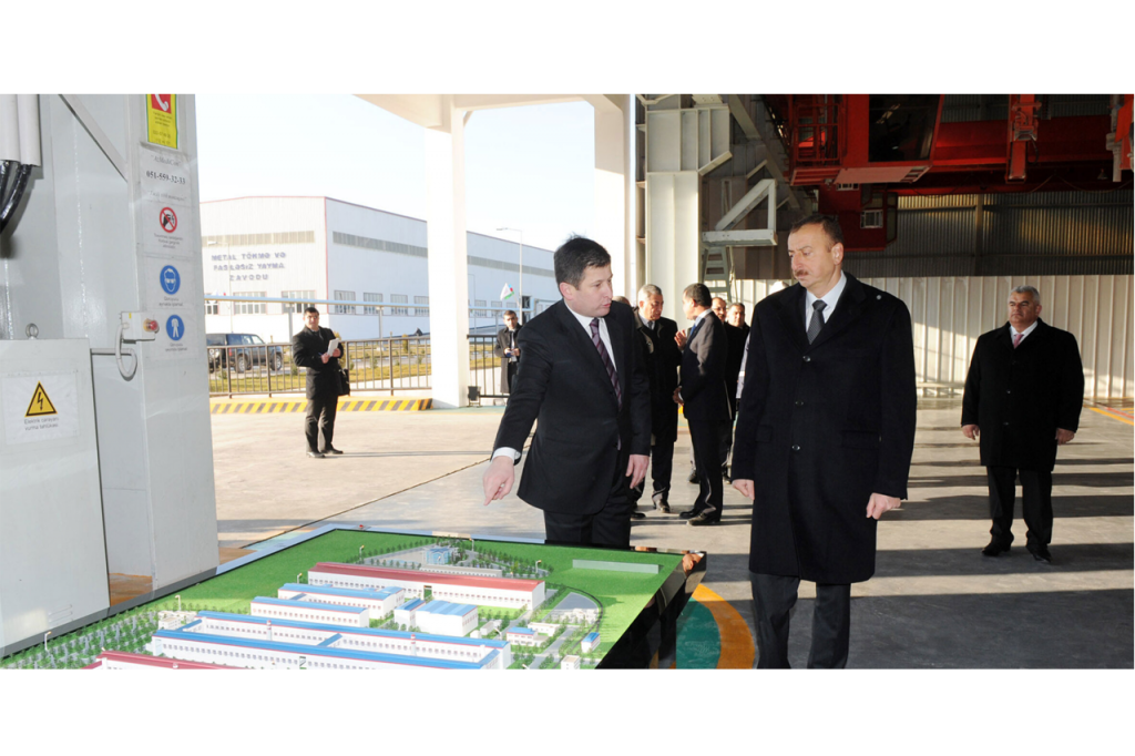 Azərbaycan Prezidenti Alüminium Fabrikinin açılışında